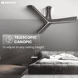Havells Inveno LX BLDC Ceiling Fan | 1200 mm | Satin Dusk