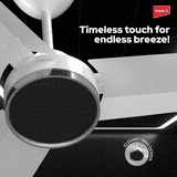Impex 1200 mm BLDC Ceiling Fan with Remote Control | 5 star | High Air Delivery with 380 RPM | Matte White