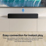 LG SF1A Compact Size Soundbar | 2.0 Channel | 40W | Black