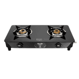 Preethi Zeal Pro Gas Stove | 2 Burner | Black | MS