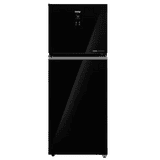 Haier Frost Free Double Door Refrigerator | 328 L | 2Star | Black Glass | HRF-3782PLKGA-P