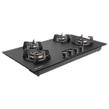 Faber Innova 904 BR AI FFD Tempered Glass Top Automatic Hob | 4 Burner | Black Matt