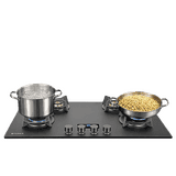 Faber Innova 904 BR AI FFD Tempered Glass Top Automatic Hob | 4 Burner | Black Matt