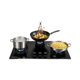 Faber Innova Hob | 3 Burner | Black | INNOVA 753 BR AI FFD