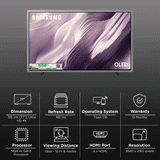 Samsung OLED 4K Ultra HD Smart TV | 195 Cm ( 77 Inch ) | Slate Black | QA77S95HXELXL