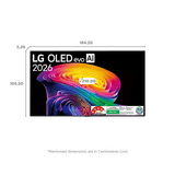 LG evo AI OLED 4K Ultra HD Smart TV | 210 Cm ( 83 Inch ) Black | OLED83C6PLA