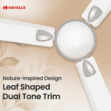 Havells Exter Neo Ceiling Fan | 1200 mm | Elegant White Chrome
