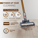 Eureka Forbes Kordfree K20 SuperSilent Cordless Vacuum Cleaner | Golden and Grey