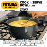 Hawkins Cook n Serve Bowl | 5 L | 23 Cm | Black | ACB50
