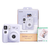 Fujifilm Instax Mini SE Fun Pack Instant Camera with 10 Shots | Purple