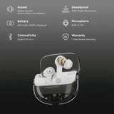 boAt Nirvana Crystl ANC TWS EarBuds | White Lustre