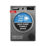 Bosch Front Load Fully-Automatic Heat Pump Tumble Dryer | 9 kg | Cast Iron Grey | 2026 Model | WQG2420RIN