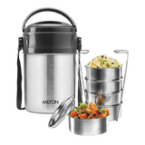 Milton Steel On 5 Lunch Box | Silver