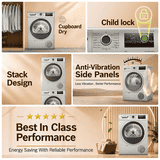 Bosch Front Load Condenser Tumble Dryer | 8 Kg | Silver Inox | WTN86202IN
