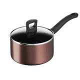 Tefal Day by Day Sauce Pan | Glass Lid | Titanium Non Stick Coating | 18 Cm