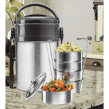 Milton Steel On 5 Lunch Box | Silver