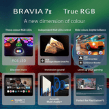 Sony BRAVIA 7II True RGB Series 4K Ultra HD LED Google Smart TV | 165 Cm ( 65 Inch ) | Black | K-65XR70M2