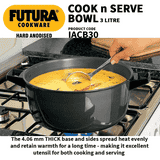 Hawkins Cook n Serve Bowl | 31 Cm | 3 L | Black | IACB30