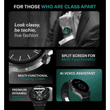 Urban Genesis Amoled Round Calling Smart Watch | Black | USW006