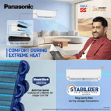 Panasonic Inverter Split AC | 8-in-1 Convertible | 1 Ton | 3 Star | White | 2026 Model | CS-EU12CKY3FM