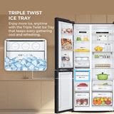 Haier Frost Free Side by Side Refrigerator | 598 L | 3 Star | Pearl White Glass | HRT-683PWGU1