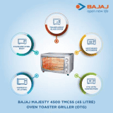 Bajaj Majesty Oven Toaster Grill | 45 L | 4500 TMCSS | 420062 OTG 4500
