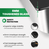 Greenchef NAMO Series Glass Manual Gas Stove | 2 Burners
