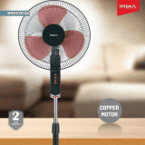 IMPEX Breeze O5 Pedestal Fan | 400 mm | 3 Blade | Black