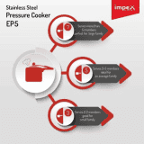 IMPEX EP 5 5 L Induction Bottom Pressure Cooker | Stainless Steel