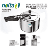 Nolta Stainless Steel Inner Lid Pressure Cooker | Salsa | 3 Ltr | Silver