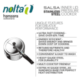 Nolta Stainless Steel Inner Lid Pressure Cooker | Salsa | 3 Ltr | Silver
