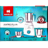 HAVELLS 500W 3 Jar Limited edition Mixer grinder Aspro Plus 500 Mixer Grinder | White, Blue