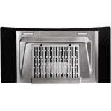 Faber HOOD CREST PLUS HC SC BK 90 Auto Clean Wall Mounted Chimney 1200 CMH | BK GLASS