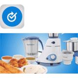 Preethi Blue Leaf Mixer Grinder | 750 W | 4 Jars | White and Blue | MG139