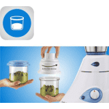 Preethi Blue Leaf Mixer Grinder | 750 W | 4 Jars | White and Blue | MG139