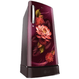 LG Direct Cool Single Door Refrigerator with Base Drawer | 185 L | 5 Star | Red Water lily | GLD1956ZARW
