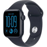 Apple Watch SE 3 | GPS | 44mm | Midnight Aluminium Case with Navy Blue Sport Band | S/M | MJL74HN/A