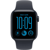 Apple Watch SE 3 | GPS | 44mm | Midnight Aluminium Case with Navy Blue Sport Band | S/M | MJL74HN/A