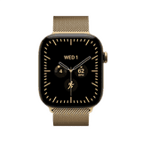 Apple Watch Series 12 | GPS + Cellular | 42mm | Radiant Gold Titanium Case | Radiant Gold Milanese Loop | MJGL4HN/A