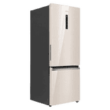 Haier Bottom Mount 14-in-1 Convertible Refrigerator | 355 L | 2 Star | Beige Glass | HRB-4052PBGA-P