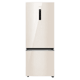 Haier Bottom Mount 14-in-1 Convertible Refrigerator | 355 L | 2 Star | Beige Glass | HRB-4052PBGA-P