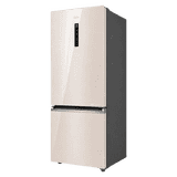 Haier Bottom Mount 14-in-1 Convertible Refrigerator | 355 L | 2 Star | Beige Glass | HRB-4052PBGA-P