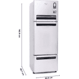 Whirlpool Protton Roy Frost Free Triple Door Refrigerator | 215 L | Alpha Steel | FP 263D
