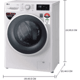 LG 6.5 kg 5 Star Fully Automatic Front Load with In-built Heater-FHT1265ZNW.ABWQEIL | White