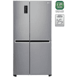 LG 687 L Frost Free Side by Side Refrigerator with with Smart ThinQ | WiFi | Shiny Steel | GC-B247SLUV