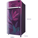 SAMSUNG 198 L Direct Cool Single Door 5 Star Refrigerator-RR21T2G2W9R/HL | Paradise Purple