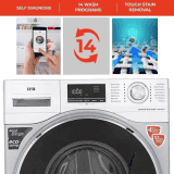 IFB Fully Automatic Front Load | 8 kg | with In-built Heater | Grey | Senator WSS steam