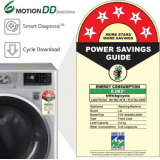 LG 8 kg 5 Star Fully Automatic Front Load with In-built Heater-FHT1408ZWL | Silver