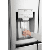 LG 668 L Frost Free Side by Side Refrigerator with with Instaview and Smart ThinQ | WiFi Enabled | Noble Steel | GC-X247CSAV