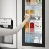 LG 668 L Frost Free Side by Side Refrigerator with with Instaview and Smart ThinQ | WiFi Enabled | Noble Steel | GC-X247CSAV